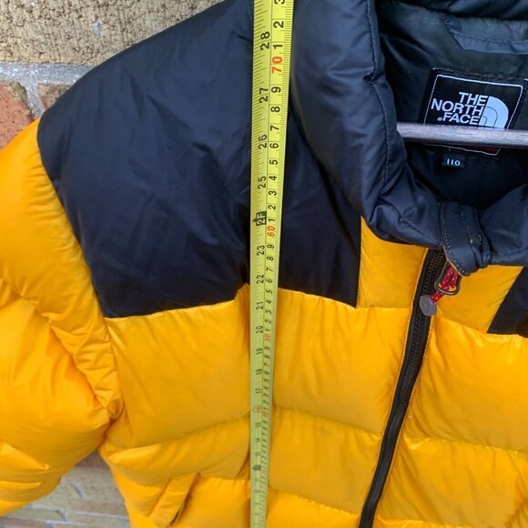Vintage The North Face Nuptse 800 Jacket Yellow - Picture 3 of 7